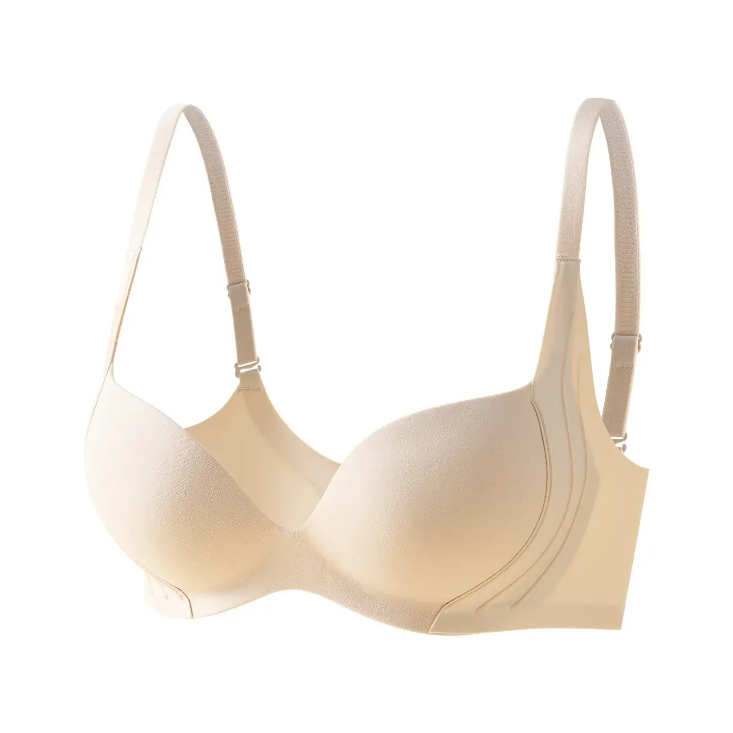 Nude Push-Up Bra Adjustable Fixed Cup for Small Busts - Image 9