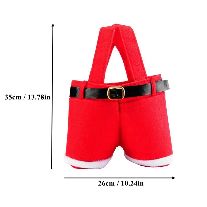 Santa Doll Belt Pants Candy Bag Christmas Gift Bag