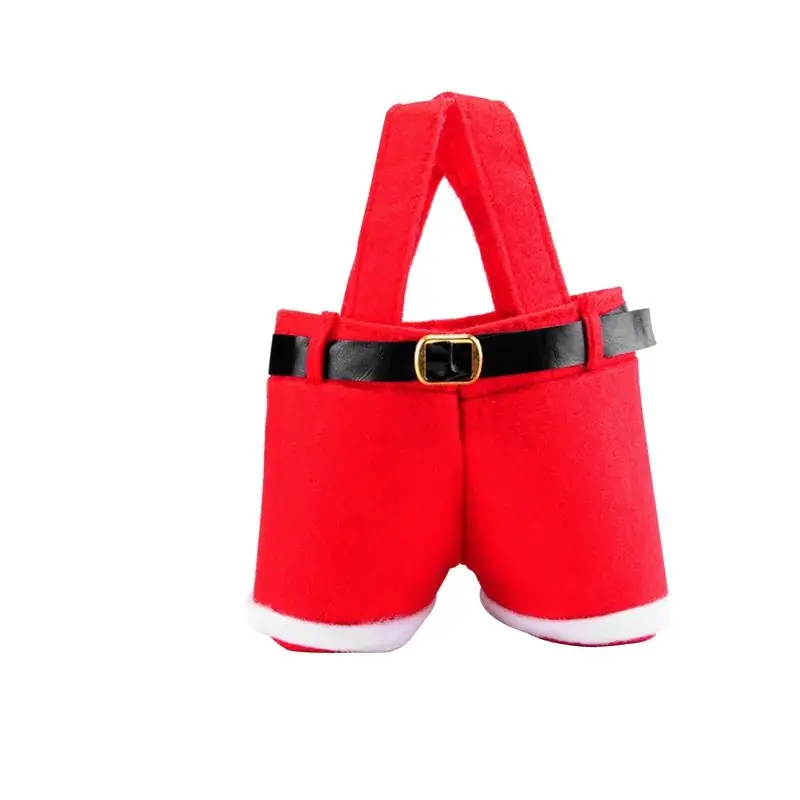 Santa Doll Belt Pants Candy Bag Christmas Gift Bag