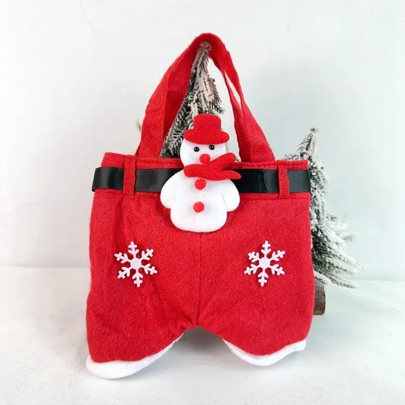 Santa Doll Belt Pants Candy Bag Christmas Gift Bag