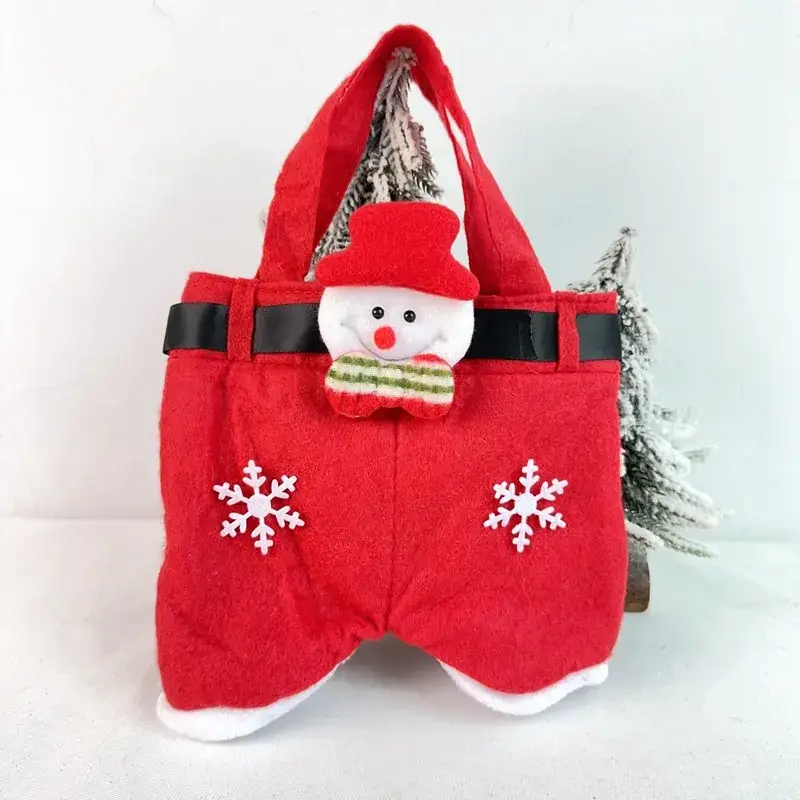 Santa Doll Belt Pants Candy Bag Christmas Gift Bag