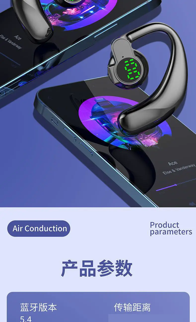 Bluetooth Headset 2024 Long Lasting Noise Reduction Sports Wireless — feature 12