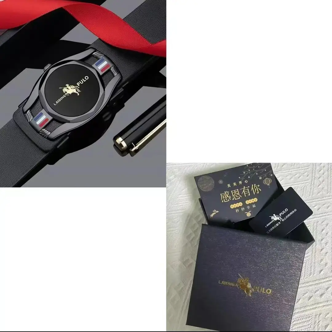 Genuine Leather Buckle Belt for Men - Image 5