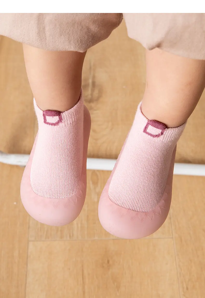 Pink Soft Baby Socks for Boys Girls Indoor Non-Slip — feature 9