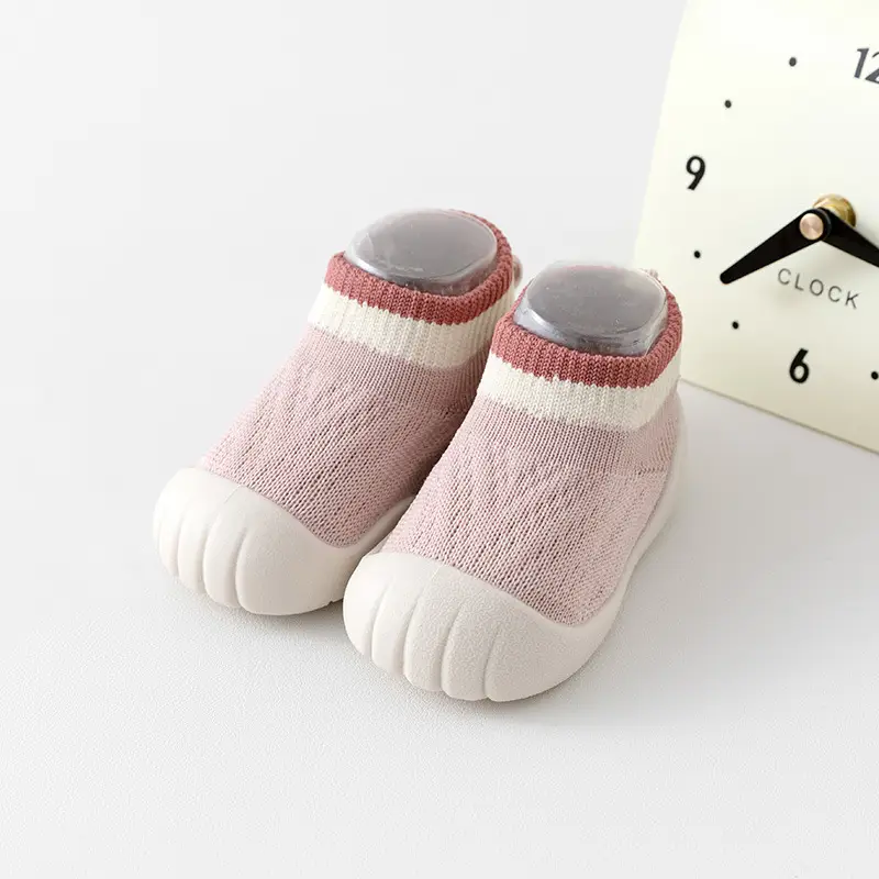 Pink Soft Baby Socks for Boys Girls Indoor Non-Slip