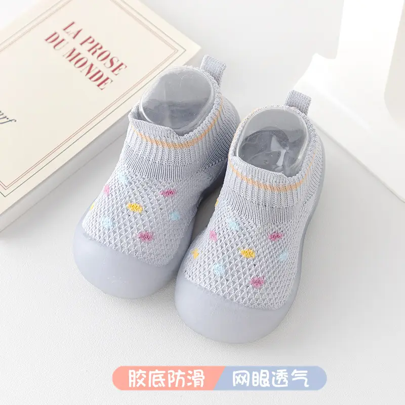 Pink Soft Baby Socks for Boys Girls Indoor Non-Slip