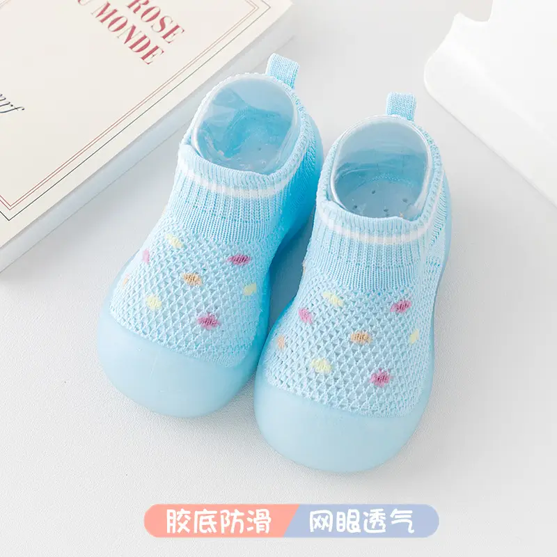 Pink Soft Baby Socks for Boys Girls Indoor Non-Slip