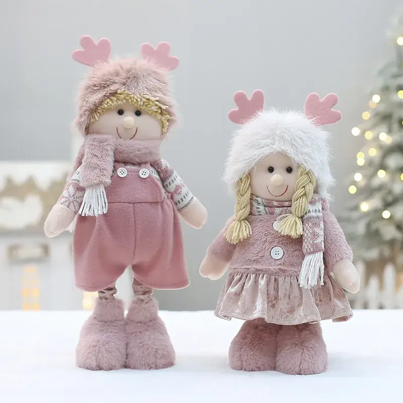 Christmas New Pink Velvet Doll for Boys Girls - Image 9