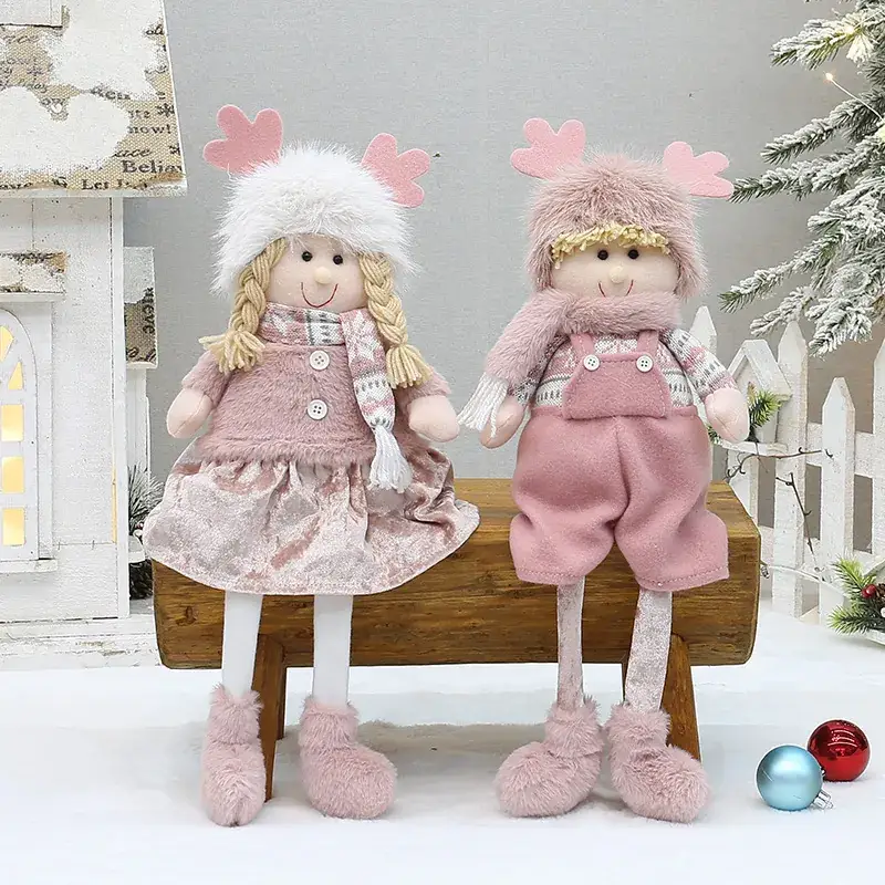 Christmas New Pink Velvet Doll for Boys Girls - Image 10