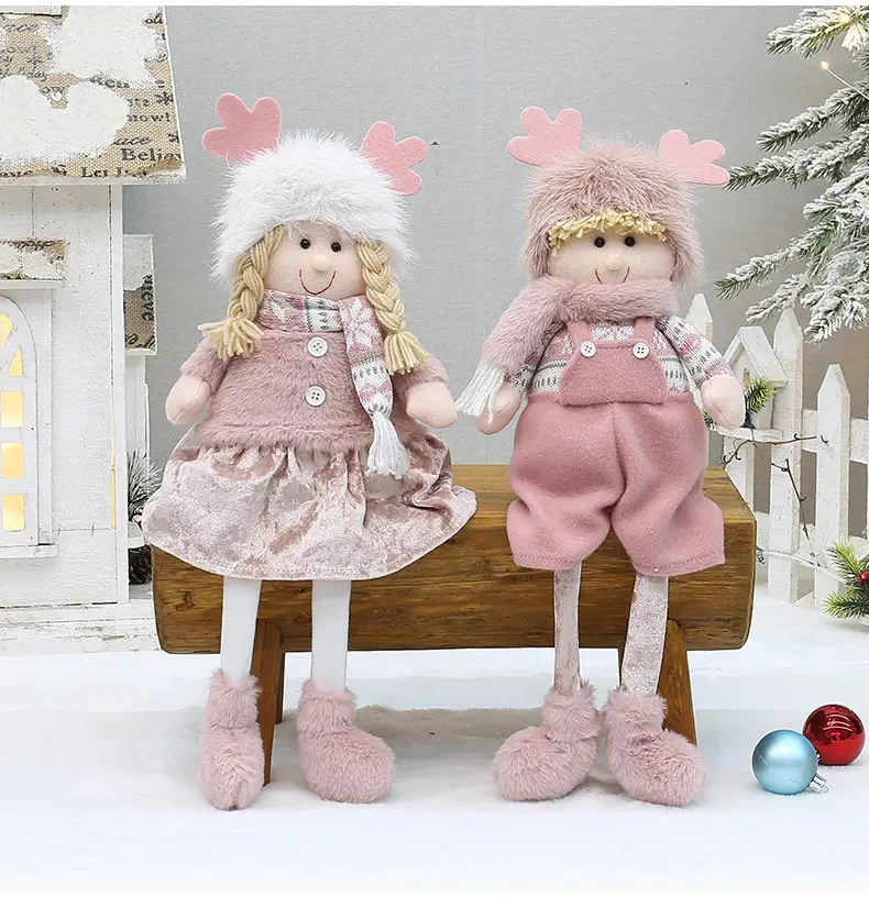 Christmas New Pink Velvet Doll for Boys Girls — feature 3