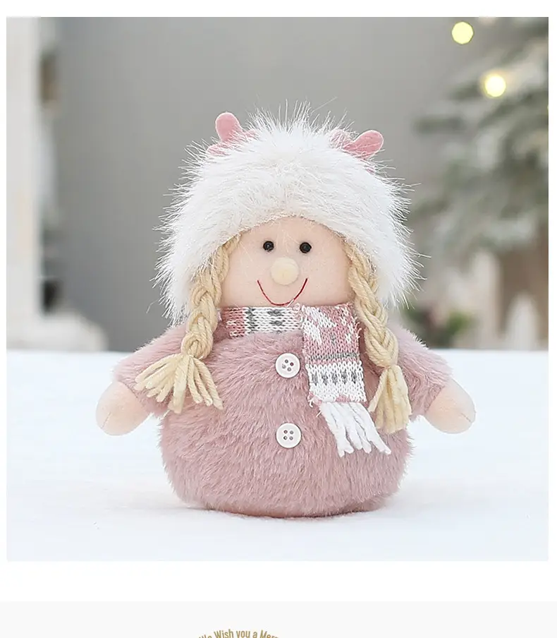 Christmas New Pink Velvet Doll for Boys Girls — feature 5