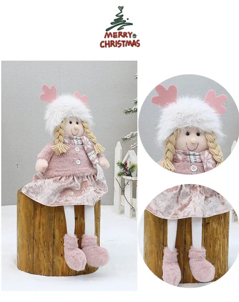 Christmas New Pink Velvet Doll for Boys Girls — feature 8