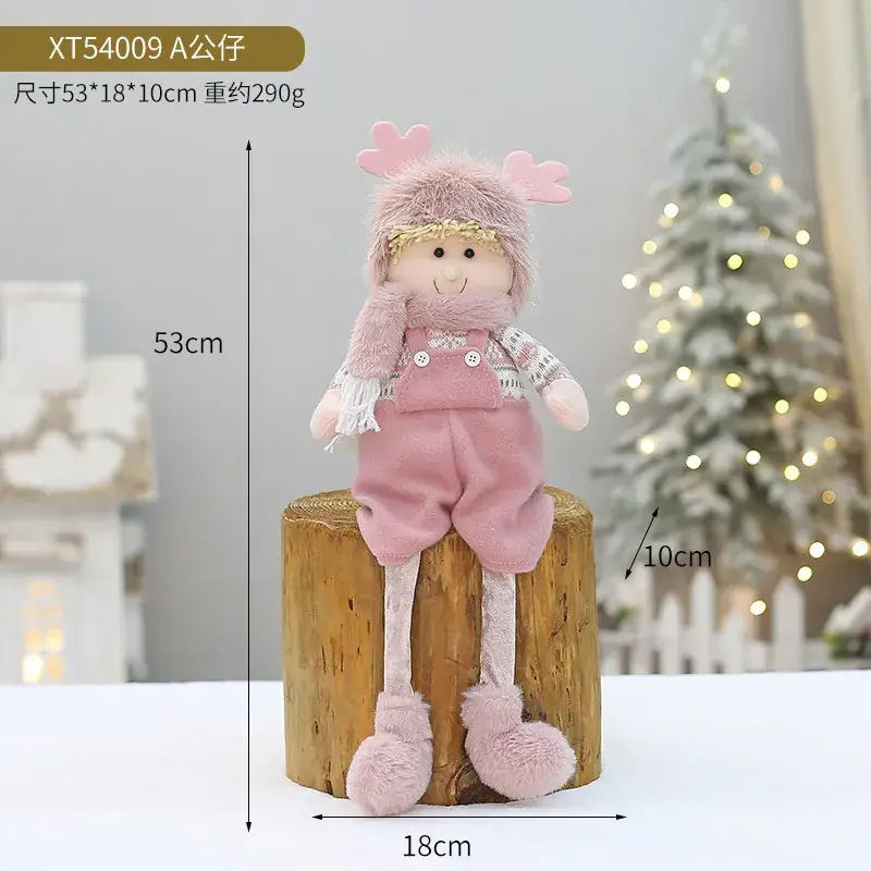 Christmas New Pink Velvet Doll for Boys Girls - Image 5