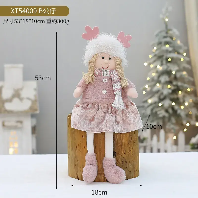 Christmas New Pink Velvet Doll for Boys Girls - Image 6