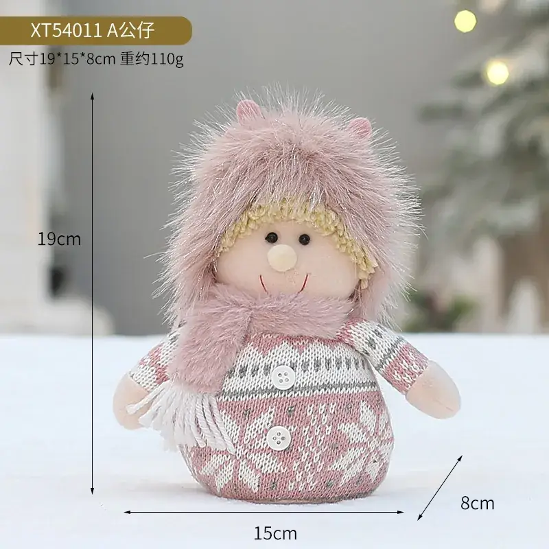 Christmas New Pink Velvet Doll for Boys Girls - Image 7
