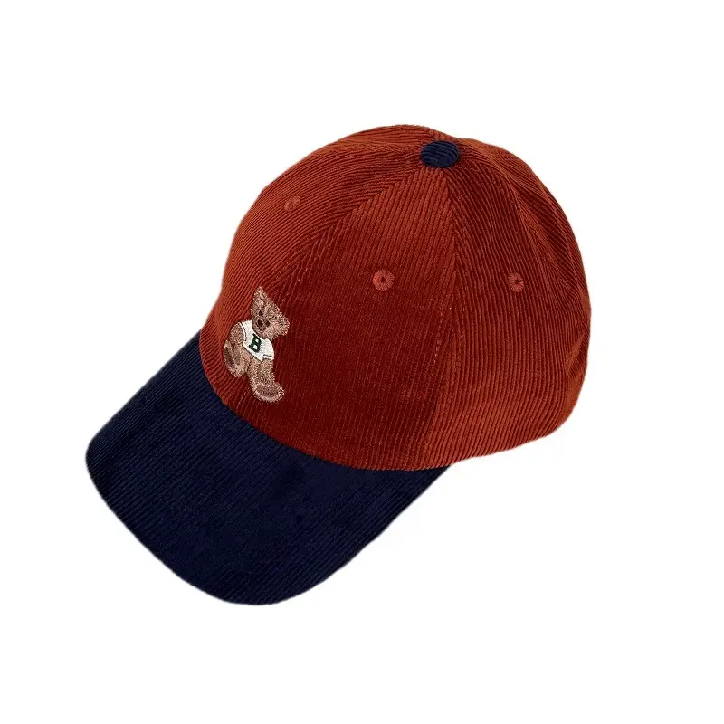 2024 Embroidered Bear Cap Women Brown Beaded - Image 11