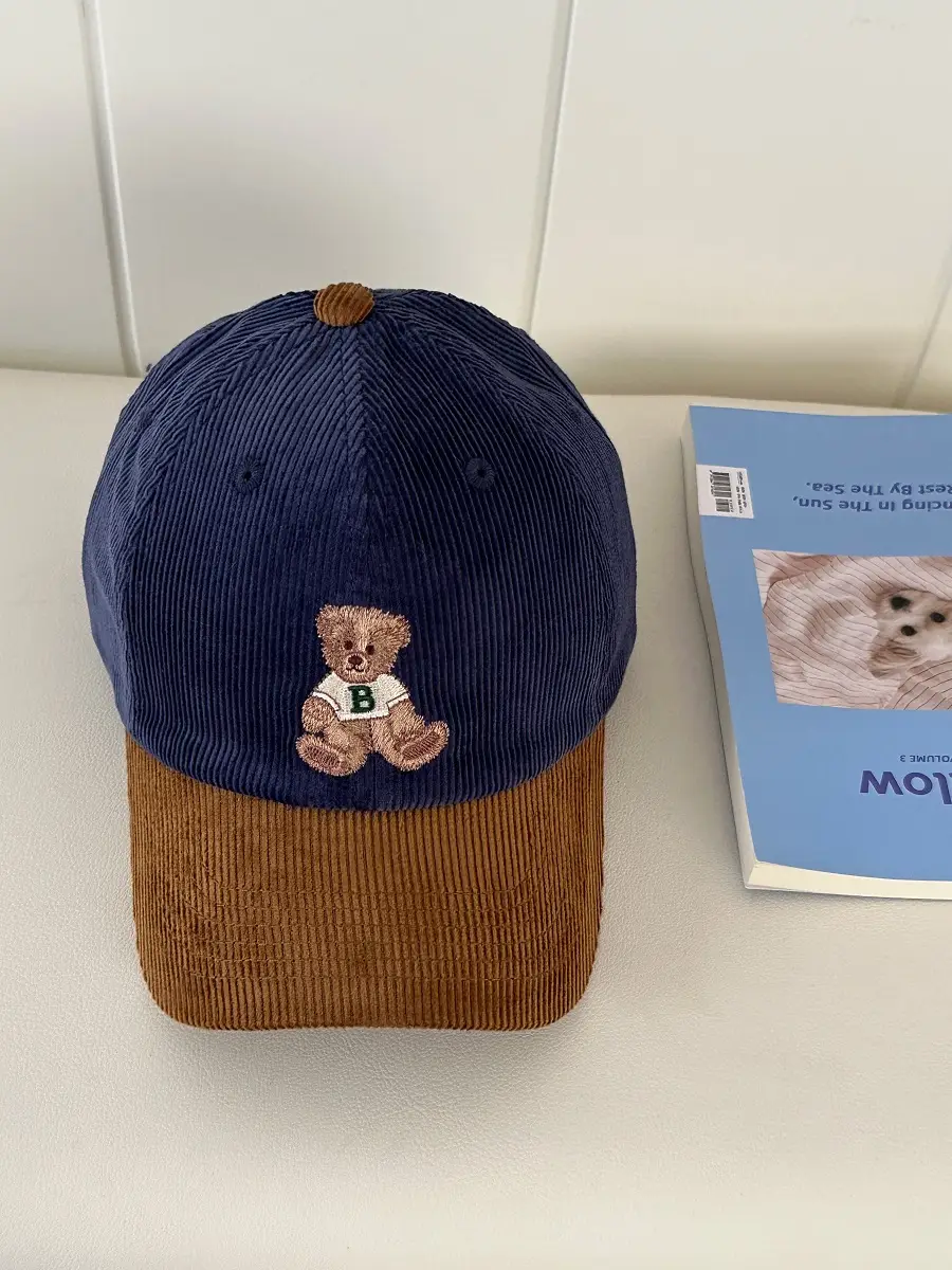 2024 Embroidered Bear Cap Women Brown Beaded - Image 4