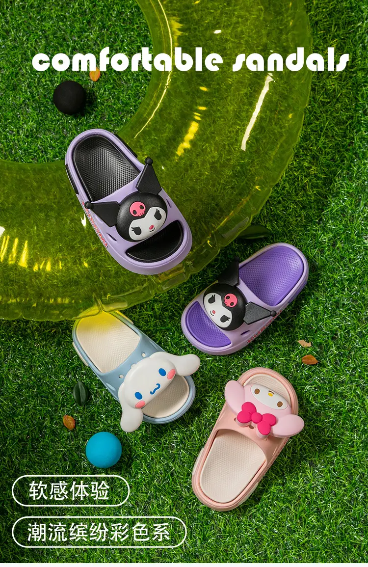 Melody Cartoon Sandals Women Purple Indoor — feature 3