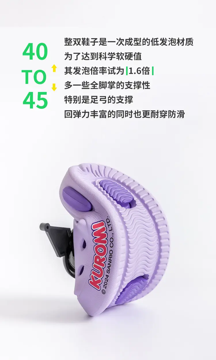 Melody Cartoon Sandals Women Purple Indoor — feature 6
