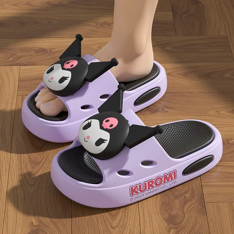 Melody Cartoon Sandals Women Purple Indoor - Image 4