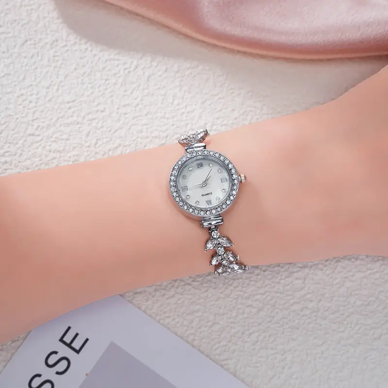 Mermaid Watch for Women Gold Diamond Adjustable Bracelet