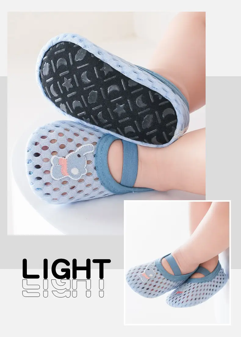 Baby Anti-Slip Soft Walking Shoes Blue Light — feature 15