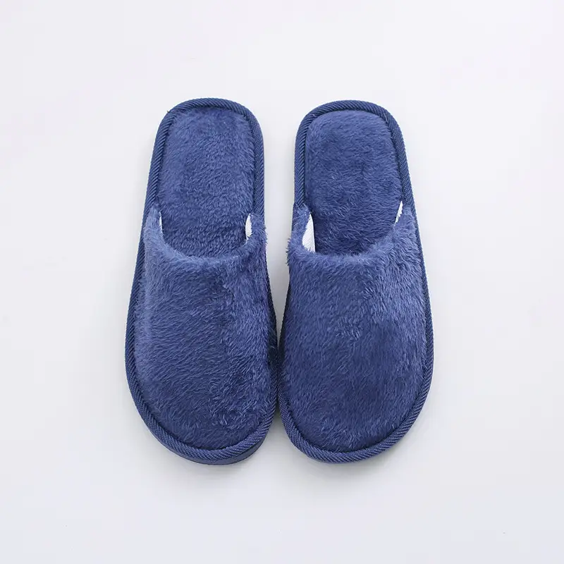 New plush indoor home autumn and winter wooden floor warm EVA moon cotton slippers Cixi men and women couples