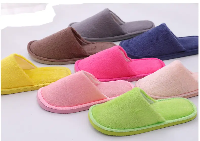 New plush indoor home autumn and winter wooden floor warm EVA moon cotton slippers Cixi men and women couples — feature 3