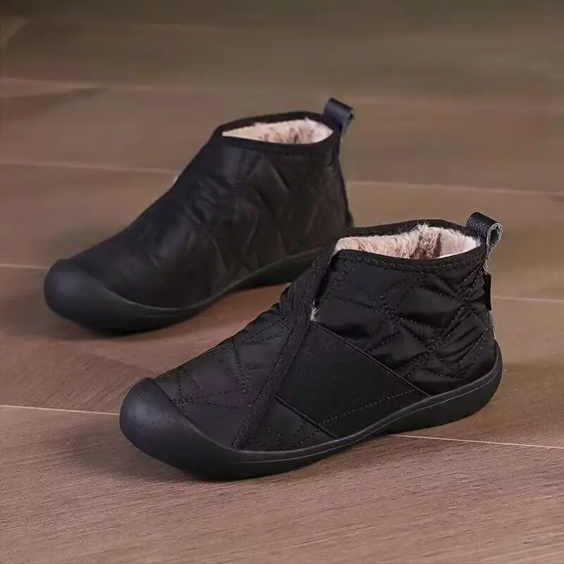New Low-Top Cotton Shoes with Soft Soles, Non-Slip, Wear-Resistant, Snow Boots with Added Fleece and Thickness, Lightweight, Casual, Fashionable, Versatile Snow Boots — feature 9