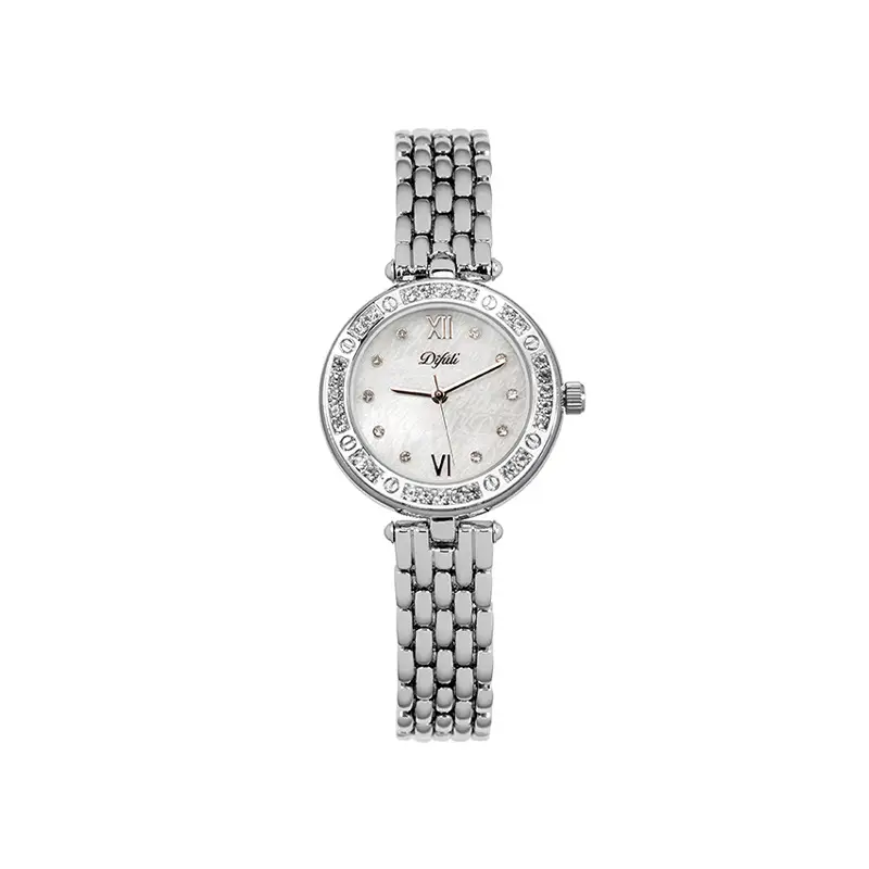 Starry Sky Waterproof Women's Quartz Watch Silver Crystal Stone Dial - Image 4