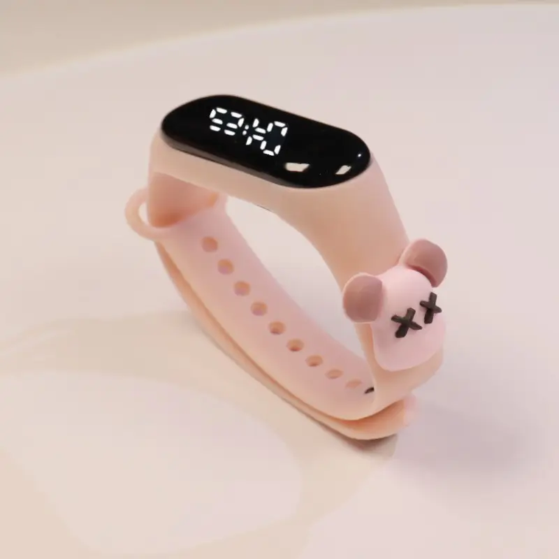 Kids Cartoon Touch Screen Digital Watch Yellow - Image 10