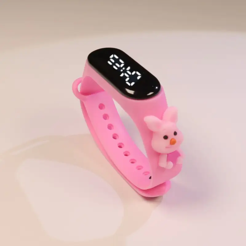Kids Cartoon Touch Screen Digital Watch Yellow - Image 12
