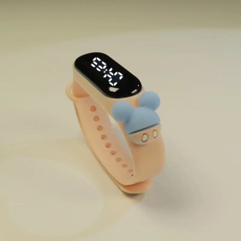 Kids Cartoon Touch Screen Digital Watch Yellow - Image 13