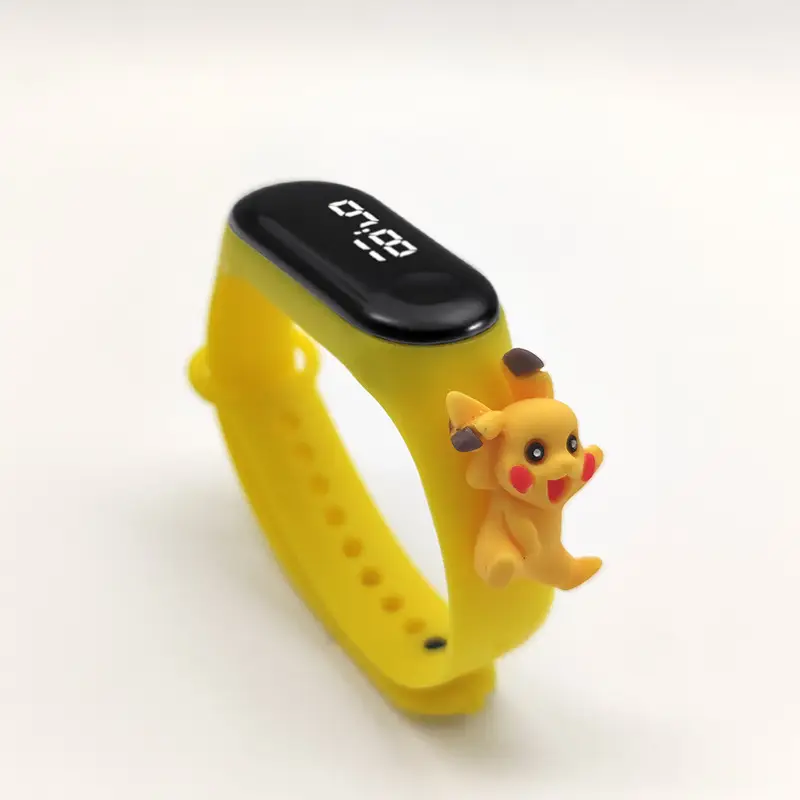 Kids Cartoon Touch Screen Digital Watch Yellow - Image 2