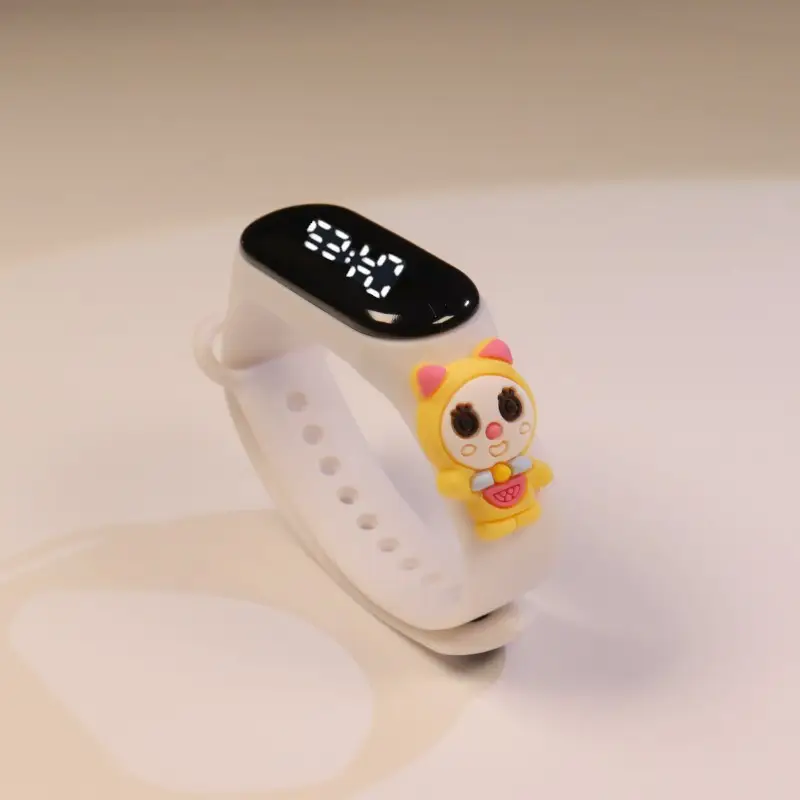 Kids Cartoon Touch Screen Digital Watch Yellow - Image 27