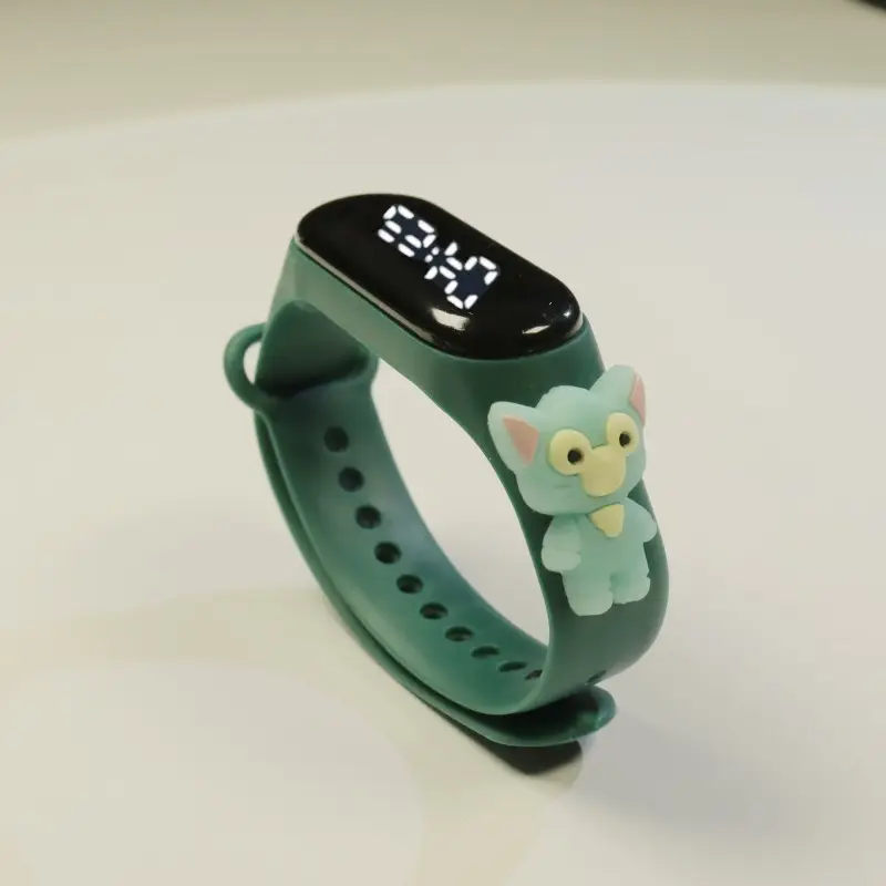 Kids Cartoon Touch Screen Digital Watch Yellow - Image 28