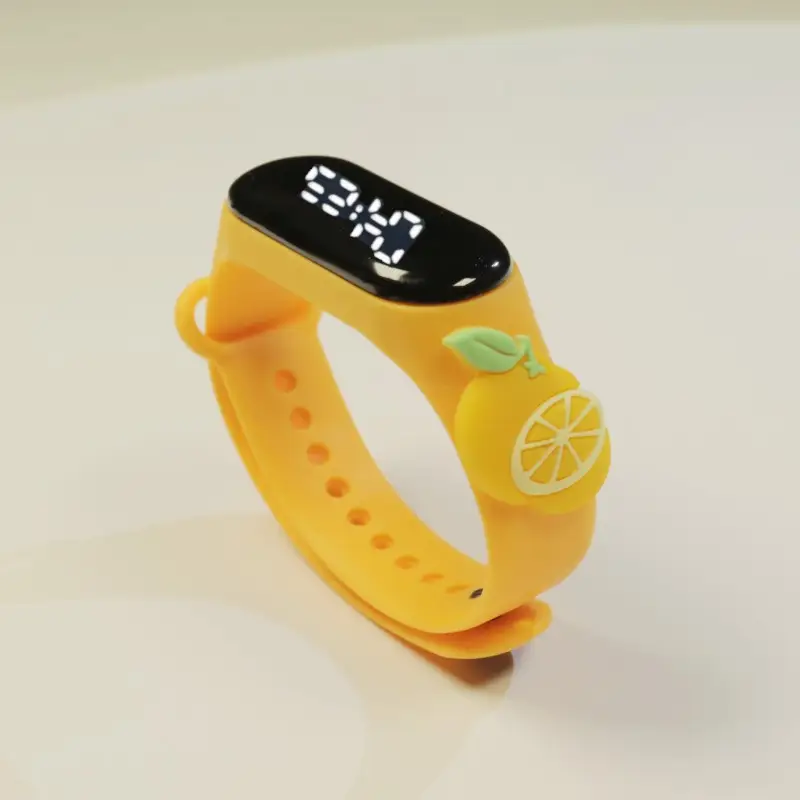 Kids Cartoon Touch Screen Digital Watch Yellow - Image 38