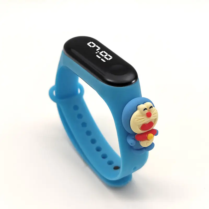 Kids Cartoon Touch Screen Digital Watch Yellow - Image 4