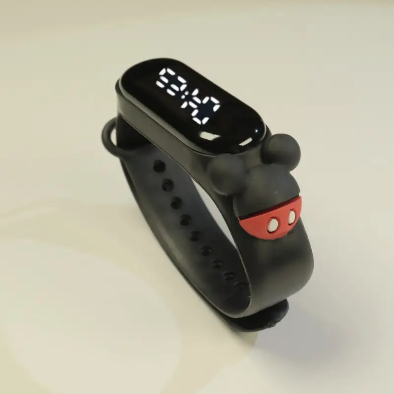 Kids Cartoon Touch Screen Digital Watch Yellow - Image 5