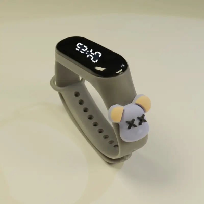 Kids Cartoon Touch Screen Digital Watch Yellow - Image 9