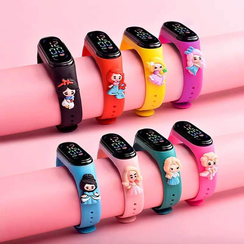 Cute Anime Princess LED Watch for Girls Pink - Image 10