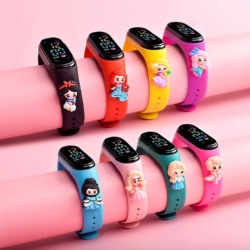 Cute Anime Princess LED Watch for Girls Pink — feature 1