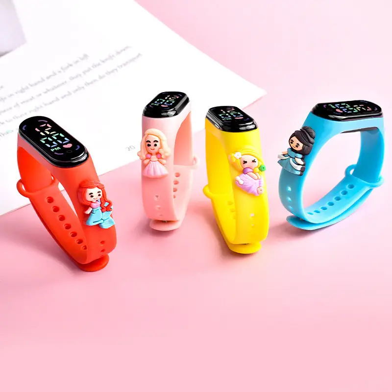 Cute Anime Princess LED Watch for Girls Pink — feature 2