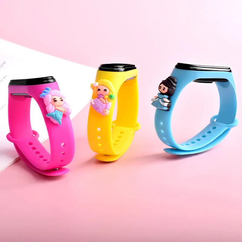 Cute Anime Princess LED Watch for Girls Pink — feature 4