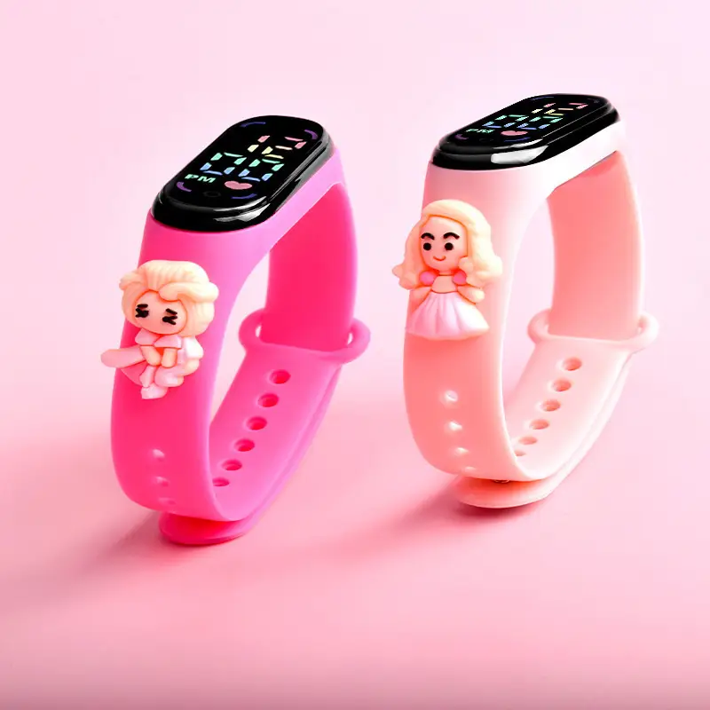 Cute Anime Princess LED Watch for Girls Pink — feature 5