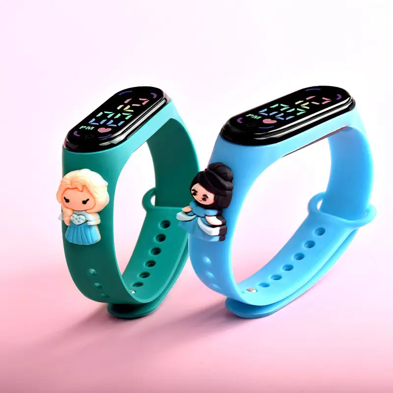 Cute Anime Princess LED Watch for Girls Pink — feature 6