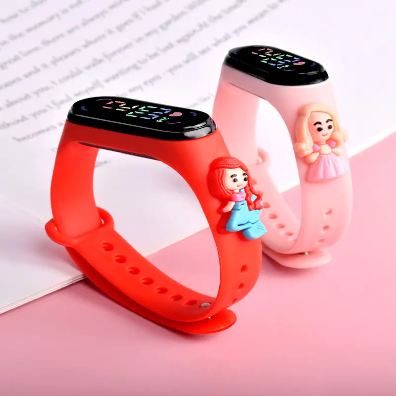 Cute Anime Princess LED Watch for Girls Pink — feature 7