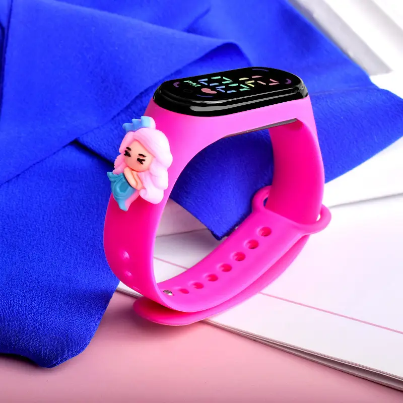 Cute Anime Princess LED Watch for Girls Pink — feature 9