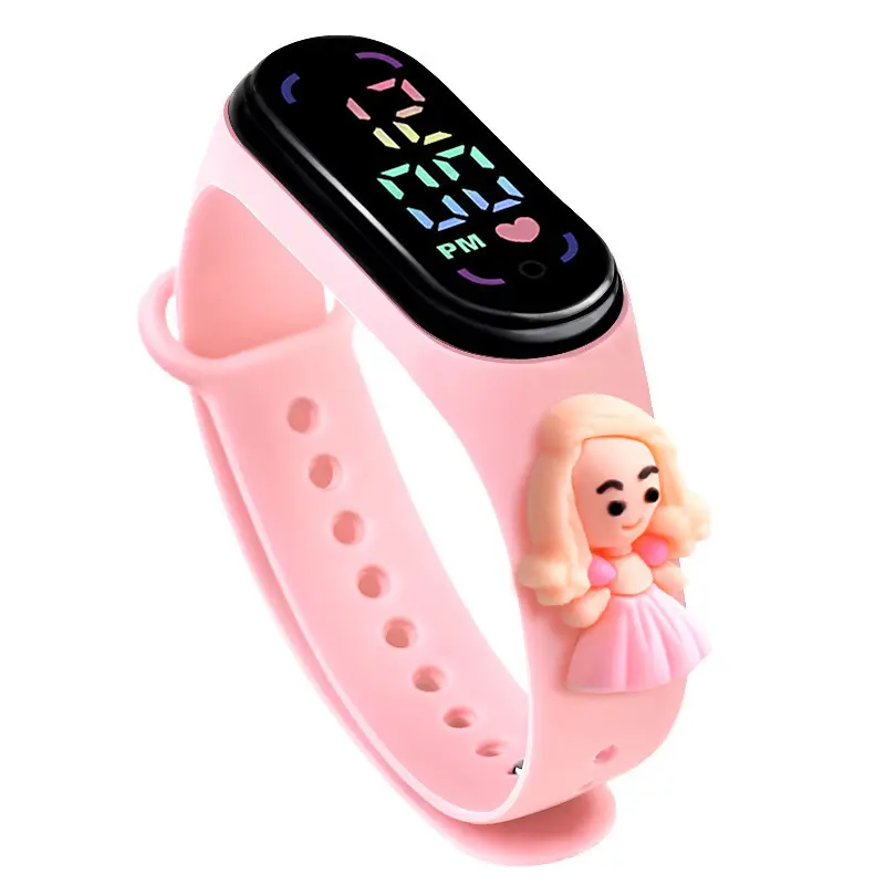 Cute Anime Princess LED Watch for Girls Pink - Image 3