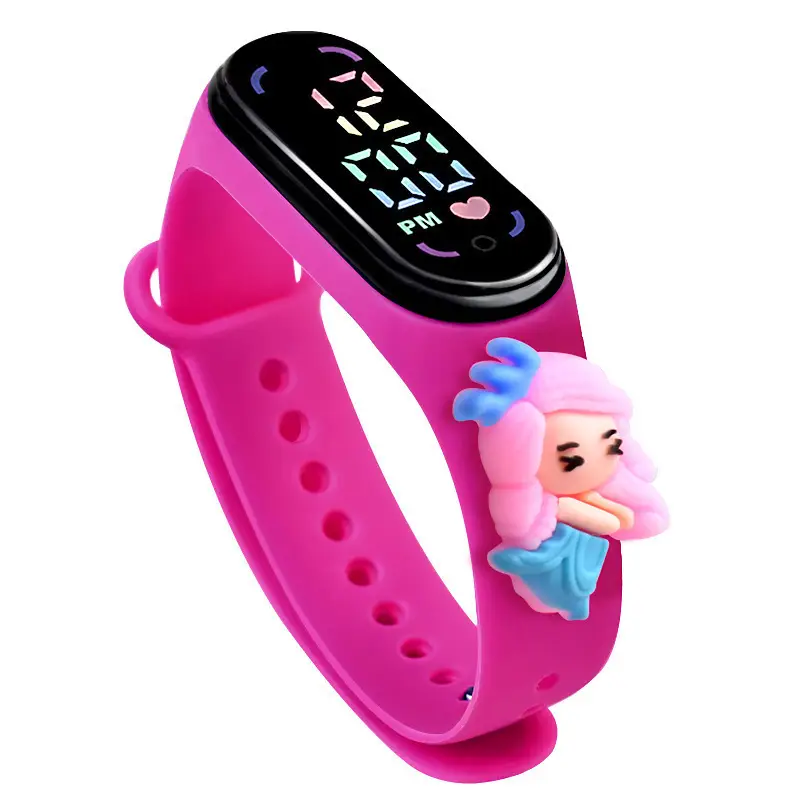 Cute Anime Princess LED Watch for Girls Pink - Image 4